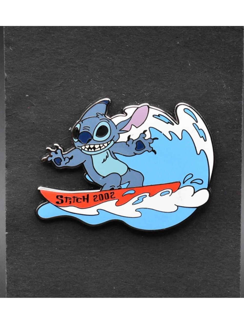 Disney Willabee & Ward Stitch 2002 Surfing Beach Ocean Pin (C6)